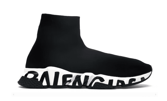 Speed Graffiti Trainers Black White