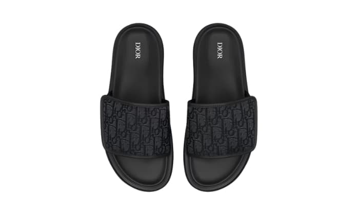 Sandalo Aqua Jacquard Oblique nero