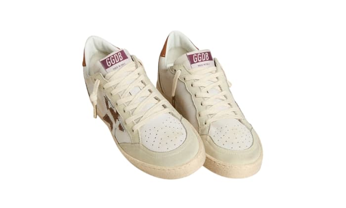 Ball Star con stella in pelle di pony maculata