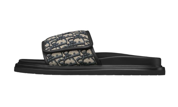 Sandalo Aqua Jacquard Oblique beige e nero