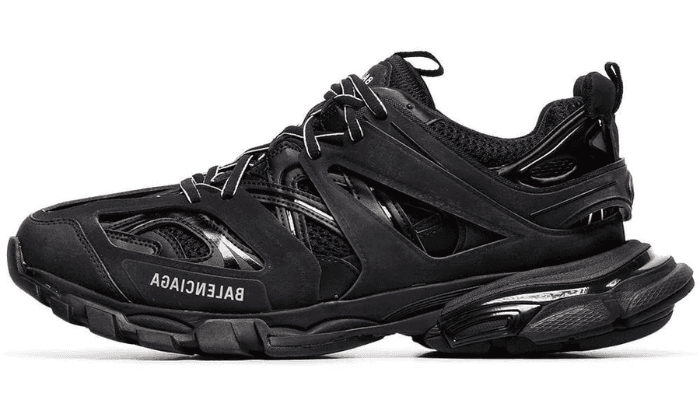 Black track sneakers