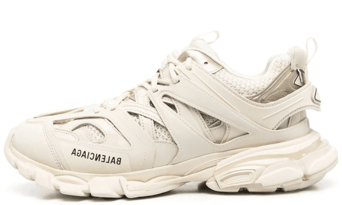 Lace-up low-top track sneakers