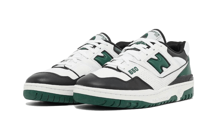New Balance White Green Black - Retro View | DripMilan Shop
