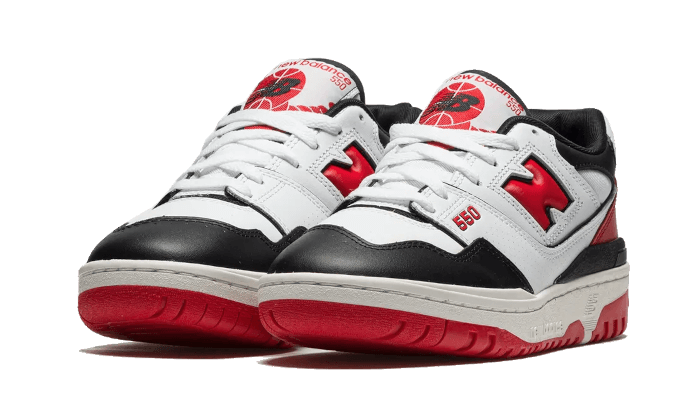 New Balance White Red Black - Retro View | DripMilan Shop