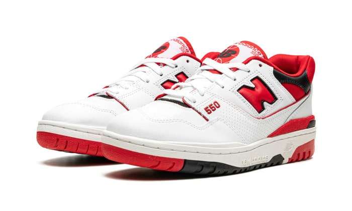 New Balance White Red - Retro View | DripMilan Shop