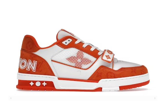 Louis Vuitton Trainer Monogram Denim Orange - Retro View | DripMilan Shop