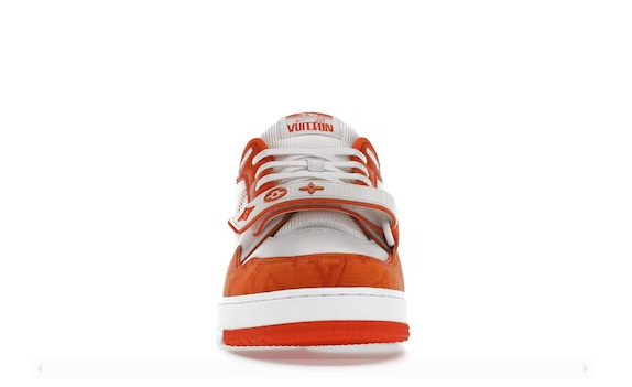 Louis Vuitton Trainer Monogram Denim Orange miniatura 3 su DripMilan
