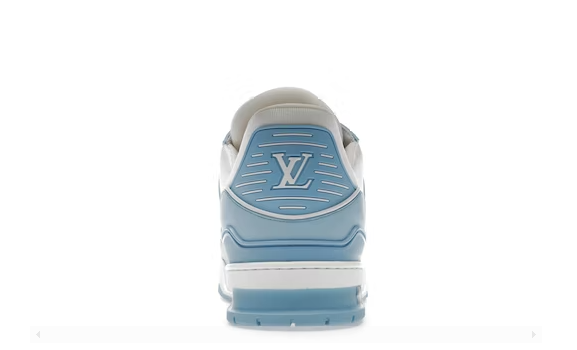 Louis Vuitton Trainer Low White Sky Blue miniatura 4 su DripMilan