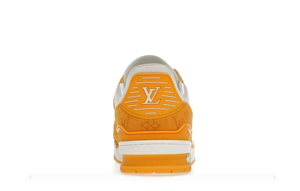 Louis Vuitton Trainer Yellow Monogram Denim White miniatura 4 su DripMilan