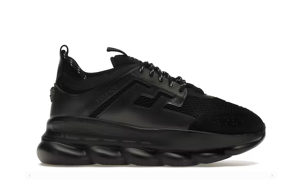 Versace Chain Reaction Black - Retro View | DripMilan Shop