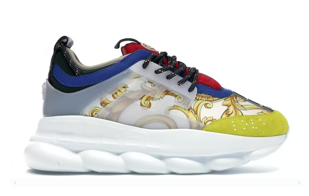 Versace Chain Reaction Multi-Color Rubber Suede - Retro View | DripMilan Shop