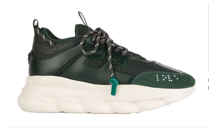 Versace Chain Reaction Army Green - Retro View | DripMilan Shop