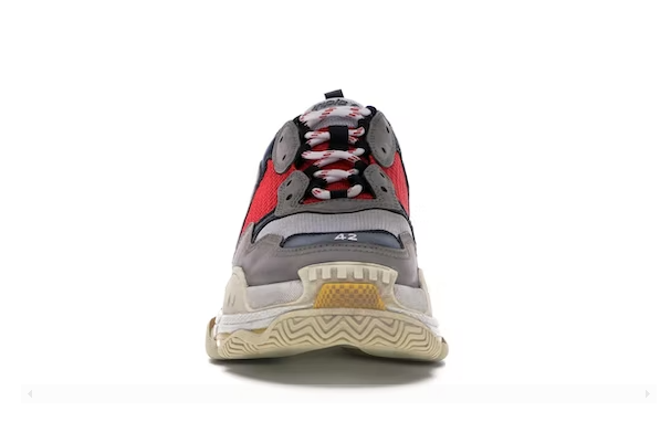 Balenciaga Triple S Grey Red Blue miniatura 3 su DripMilan