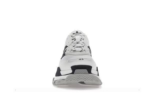 Balenciaga Triple S White Black miniatura 3 su DripMilan