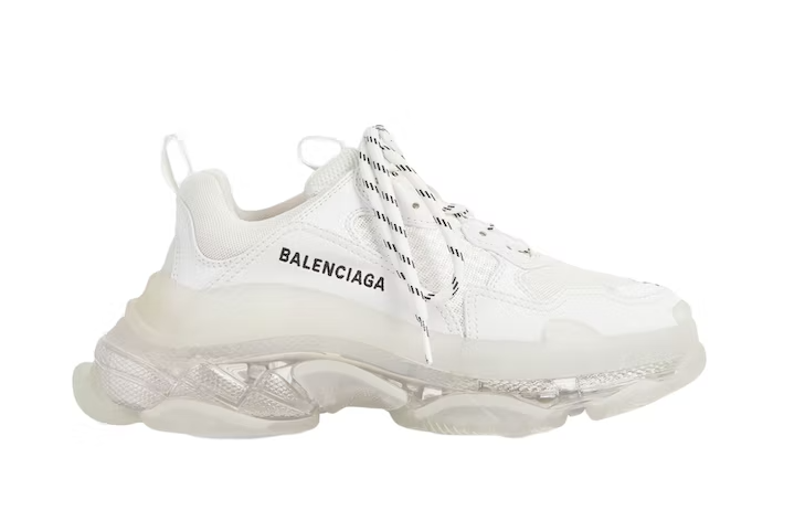 Balenciaga Triple S Clear Sole White - Retro View | DripMilan Shop