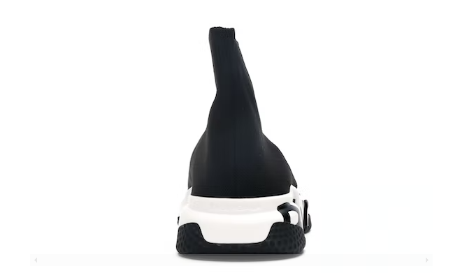 Balenciaga Speed Graffiti Trainers Black White miniatura 4 su DripMilan