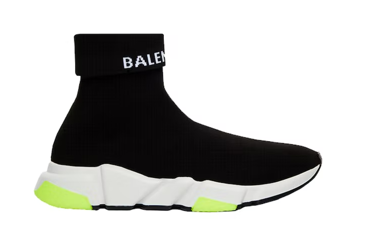 Balenciaga Speed Trainer Black White Volt - Retro View | DripMilan Shop
