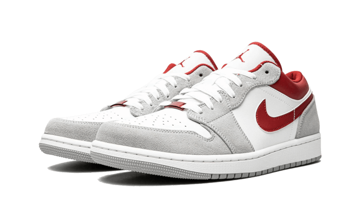 Air Jordan Light Smoke Grey Gym Red - Retro View | DripMilan Shop