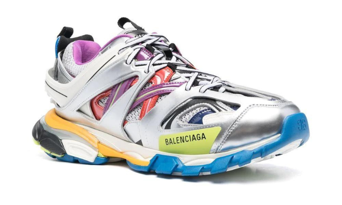 Balenciaga Track metallic panelled sneakers miniatura 3 su DripMilan