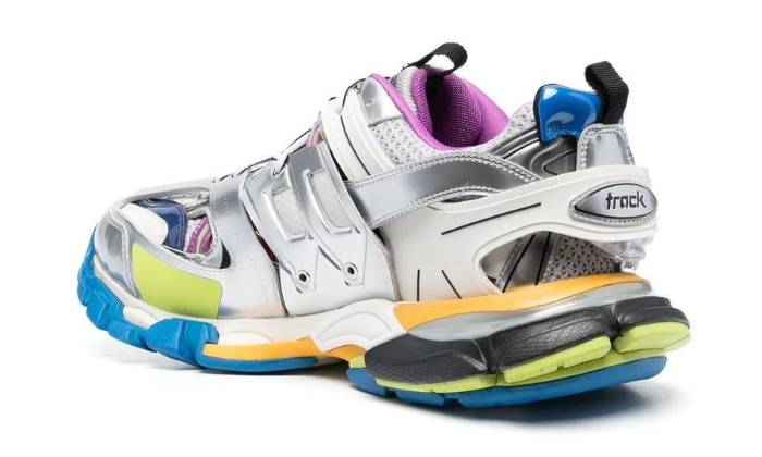 Balenciaga Track metallic panelled sneakers miniatura 4 su DripMilan
