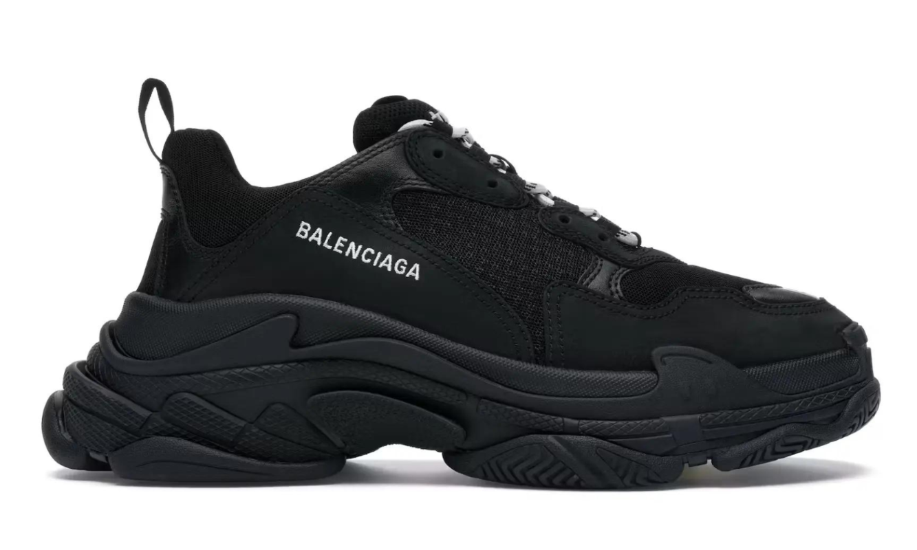 Balenciaga Triple S Black - Retro View | DripMilan Shop