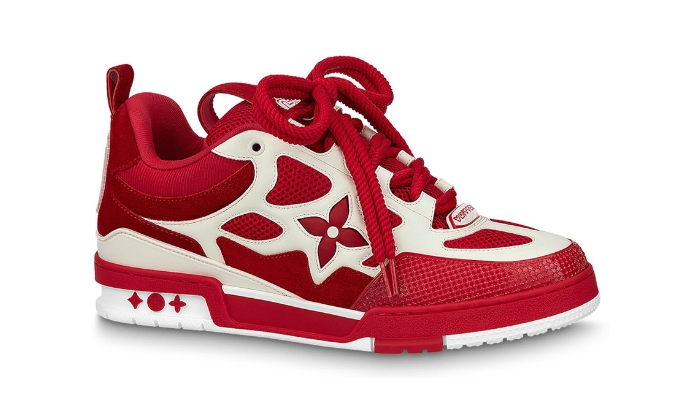 Louis Vuitton Sneaker Skate Rosso Bianco - Retro View | DripMilan Shop