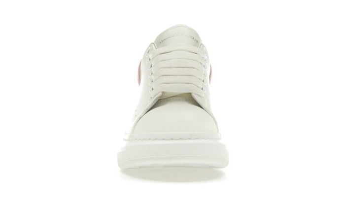 Alexander McQueen Oversize Bianco Bianco Rosa Glitter (donna) - Retro View | DripMilan Shop