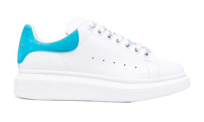Alexander McQueen Oversize Bianco Bright Blu (donna) - Retro View | DripMilan Shop