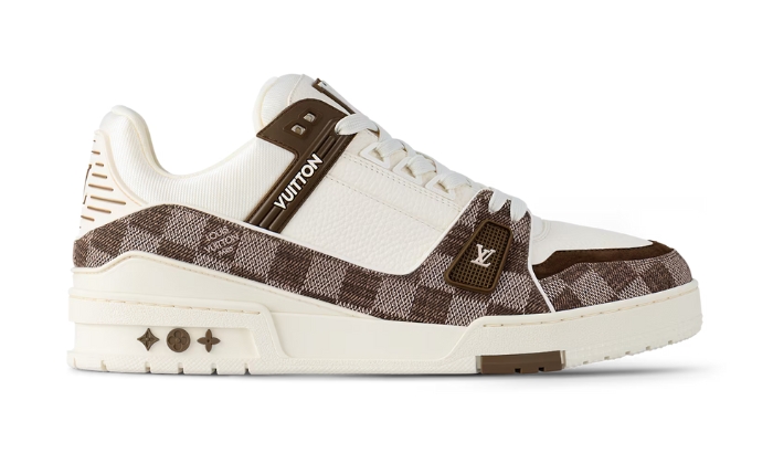 Louis Vuitton Trainer White & Brown Damier - Retro View | DripMilan Shop