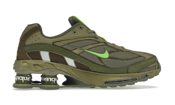 Supreme Shox Ride 2 verde oliva miniatura 3 su DripMilan