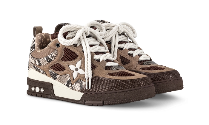 Louis Vuitton Skate Brown Snakeskin miniatura 3 su DripMilan