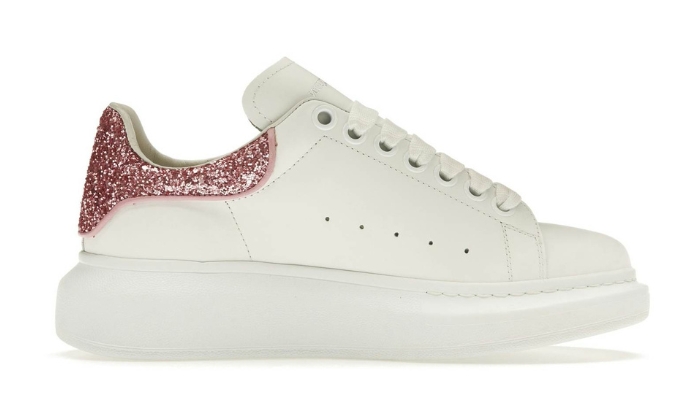 Alexander McQueen Oversize Bianco Bianco Rosa Glitter (donna) miniatura 3 su DripMilan