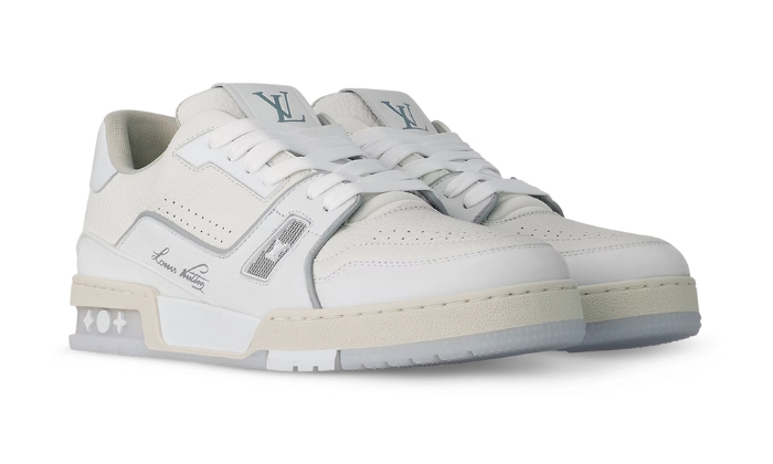 Louis Vuitton Trainer white grey miniatura 4 su DripMilan
