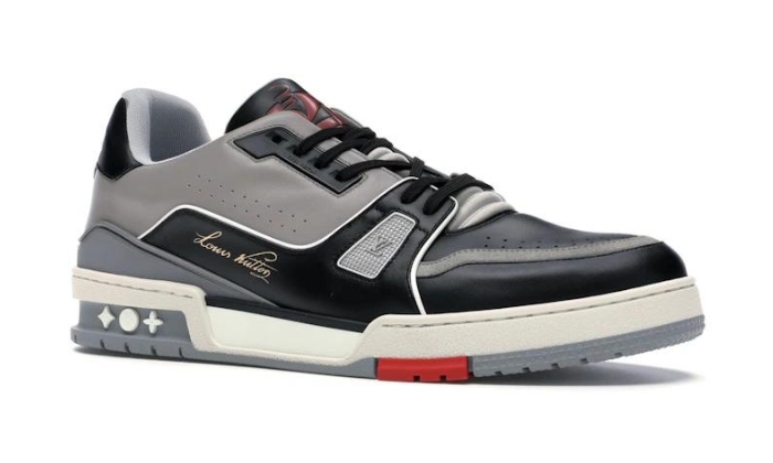 Louis Vuitton Sneaker Bassa Nero Grigio miniatura 3 su DripMilan