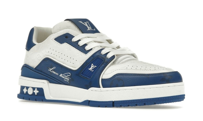 Louis Vuitton Signature Blu Bianco miniatura 4 su DripMilan