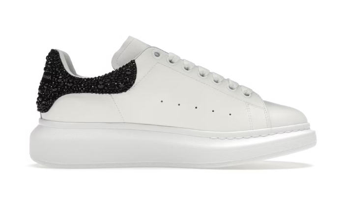 Alexander McQueen Oversized bianco nero cristallo miniatura 3 su DripMilan