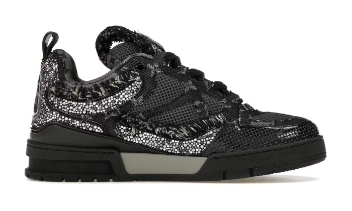 Louis Vuitton Skate Nero Swarovski Monogran miniatura 3 su DripMilan