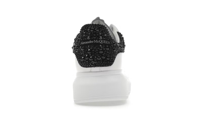 Alexander McQueen Oversized bianco nero cristallo miniatura 4 su DripMilan