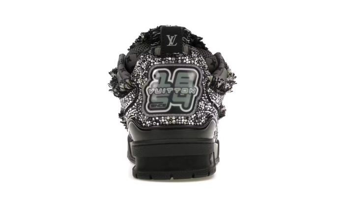 Louis Vuitton Skate Nero Swarovski Monogran miniatura 4 su DripMilan