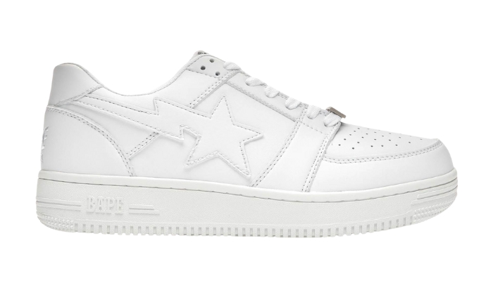 Bapesta White Leather (2020) - Retro View | DripMilan Shop