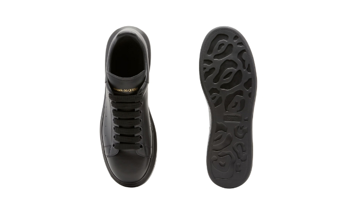 Alexander McQueen Men’s Oversized Sneaker in Black miniatura 4 su DripMilan
