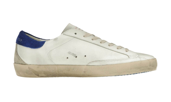 Golden Goose Super-Star bianco blu serpente - Retro View | DripMilan Shop