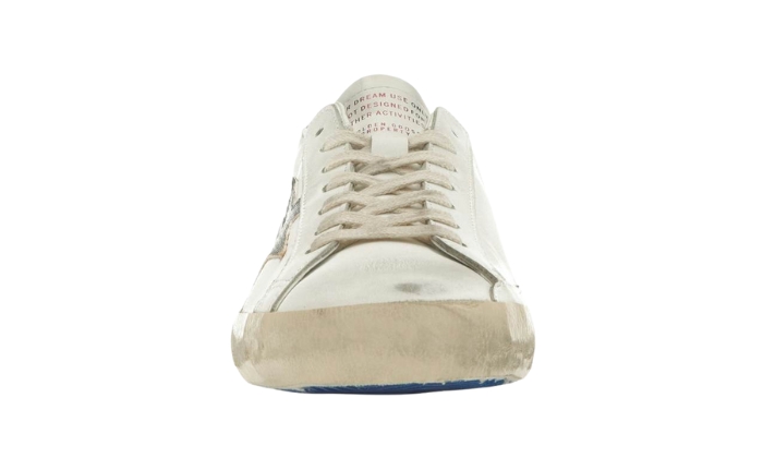 Golden Goose Super-Star bianco blu serpente miniatura 3 su DripMilan