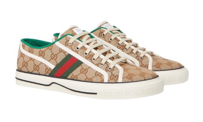 GUCCI Sneakers in tela jacquard con logo rifinito - Retro View | DripMilan Shop