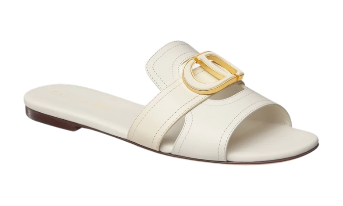 Ciabatte Pelle di vitello bianca - Retro View | DripMilan Shop