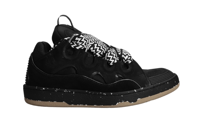 Lanvin CURB IN PELLE E CAMOSCIO NERO - Retro View | DripMilan Shop