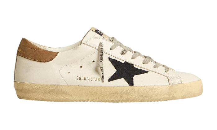 Golden Goose Super-Star with midnight-blue canvas star - Retro View | DripMilan Shop