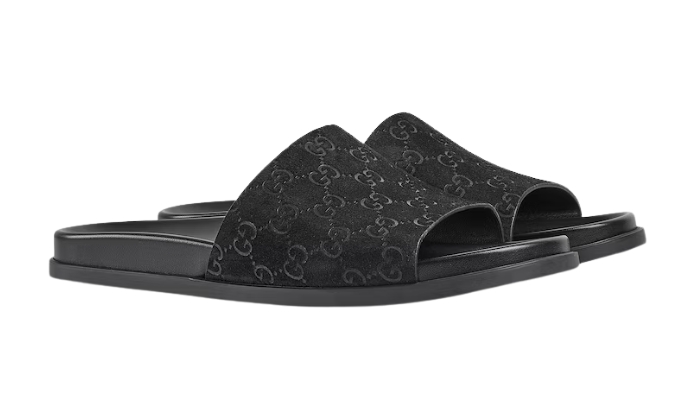 Ciabatte Ciabatta Scamosciato Nero - Retro View | DripMilan Shop