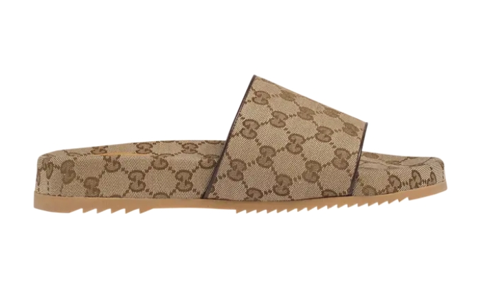 Ciabatte Ciabatta Con Monogramma Beige - Retro View | DripMilan Shop