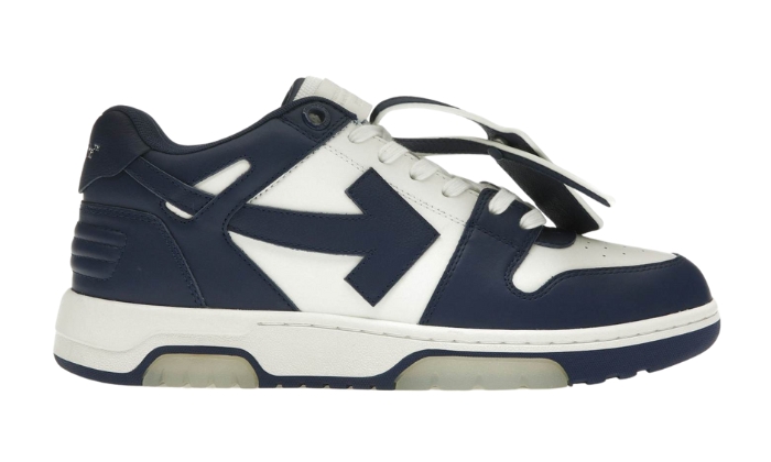 Off-White Fuori Ufficio Scarpe Basse Bianco Blu Blu - Retro View | DripMilan Shop